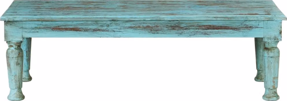 Tavolino da Salotto 110x50x34 cm in Legno Massello di Recupero
