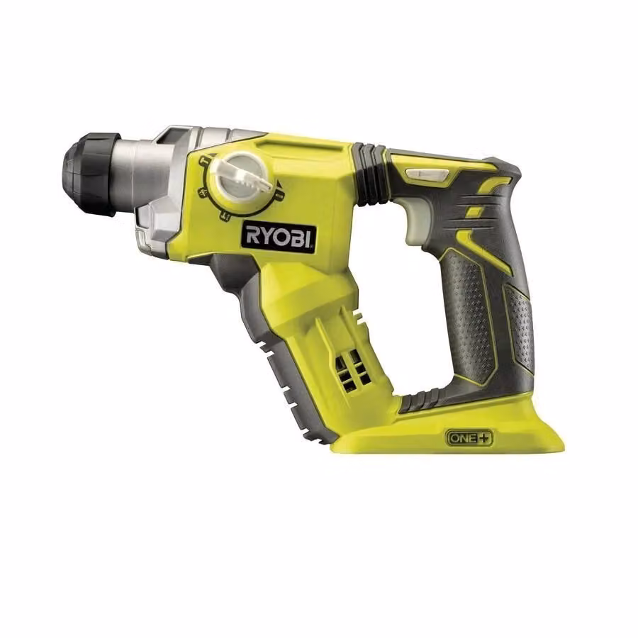 Tassellatore a Batteria SDS+ Ryobi ONE+ 18V con 4 Modalità Operative, Coppia 15 Nm e Luce LED, Verde e Antracite – 2