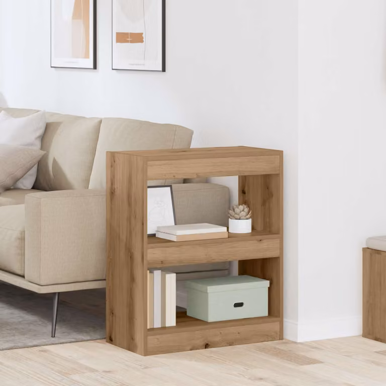 Armadio per libri moderno vidaXL in legno marrone con 2 livelli L/P/H: 60 x 30 x 72 cm