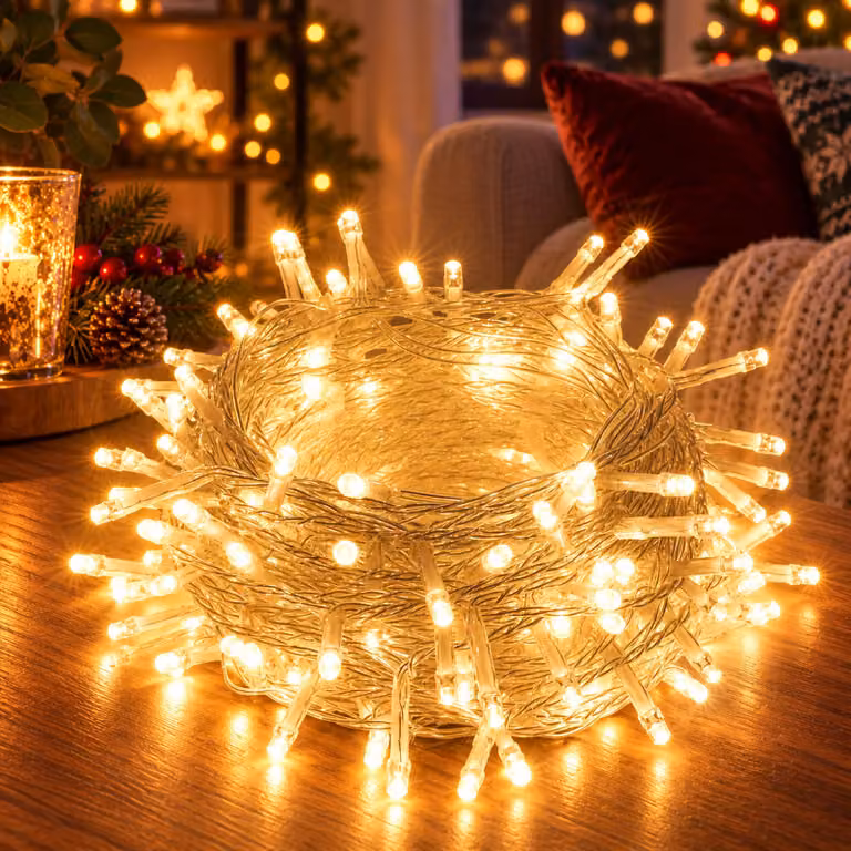 30M 300LEDs 8 modalità di luci fatate potenza, timer, funzione di memoria, LED Natale luci fatate festa decorazione luce albero di Natale illuminazione giardino, bianco caldo