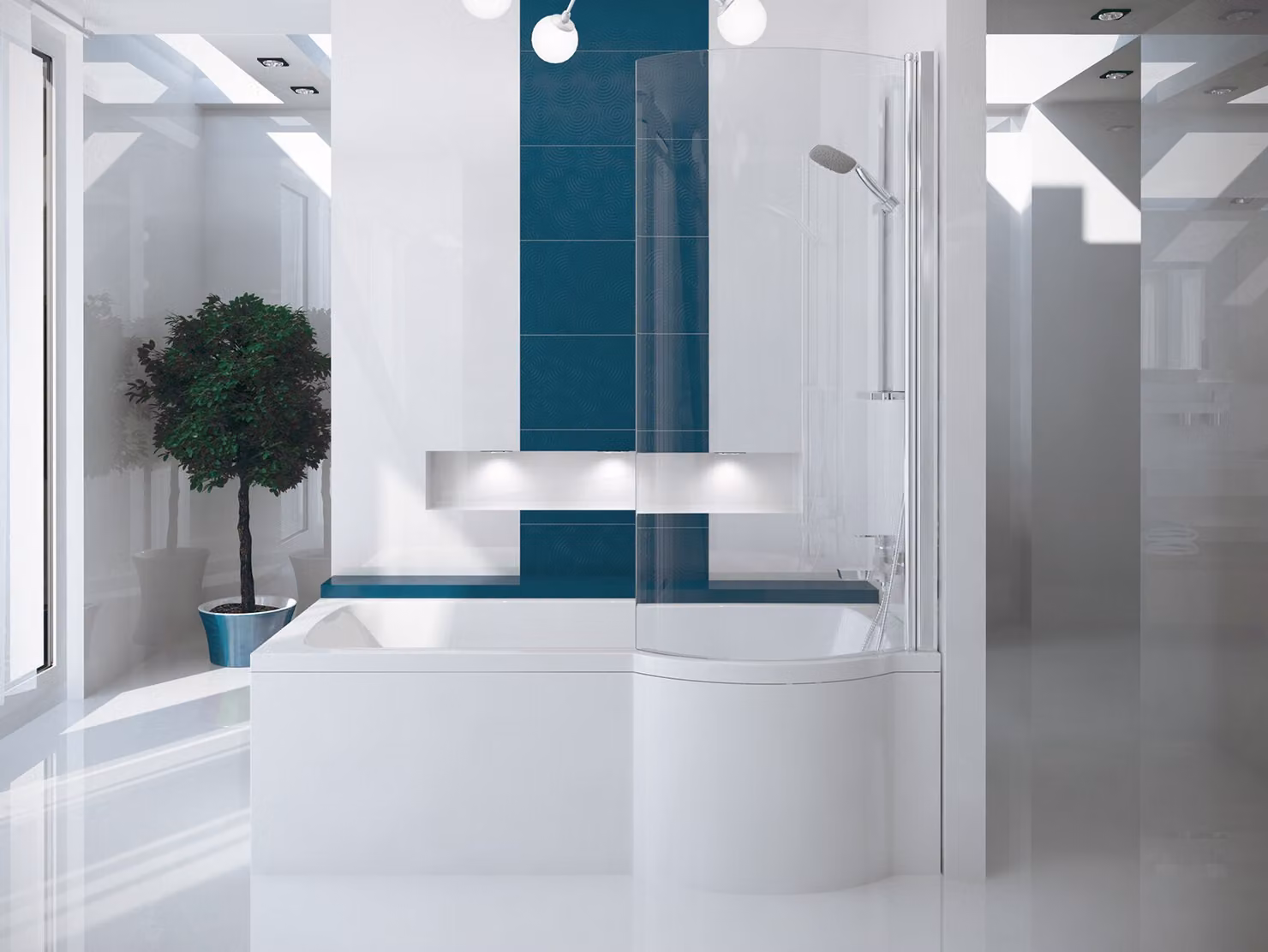 Vasca da bagno rettangolare 170x70 a destra con grembiule in acrilico, set di scarico e piedini GRATIS | set completo 4in1 sifone originale per vasca da bagno in acrilico | BADLAND INSPIRO