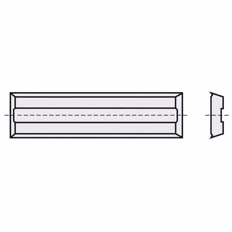 BRÜCK HW-WP 50 x 10 x 1,5 mm KCR08 con gradino di guida trucioli | 85050010