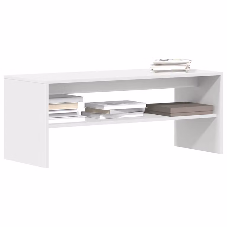 vidaXL Mobile Porta TV Bianco in Legno Multistrato e MDF L/P/H: 100 x 40 x 40 cm