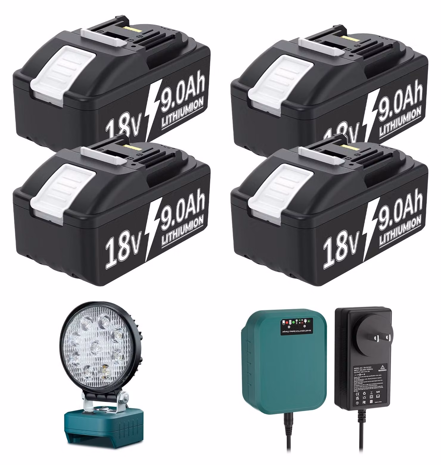 Batterie, alta capacità, protezione multi-circuito, set da 13
