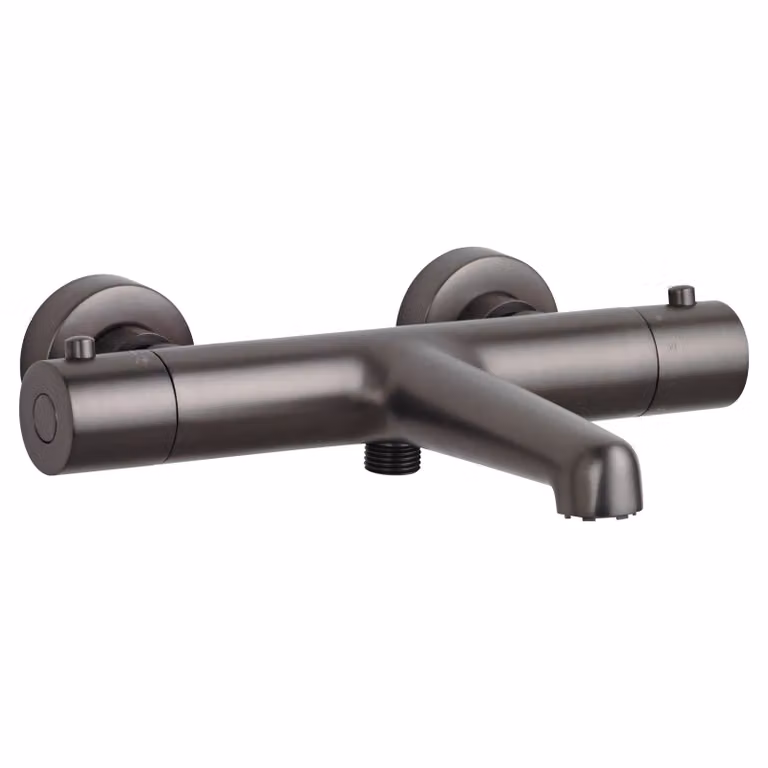 Collezione SCHÖNER WOHNEN Miscelatore termostatico per vasca da bagno DICU, industriale, miscelatore per vasca da bagno con termostato antiscottatura, miscelatore per vasca da bagno