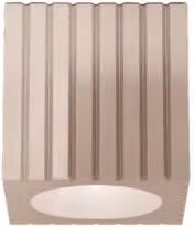 Plafoniera Vintage Metra Ceramica Grigio Sabbia 1 Luce E27