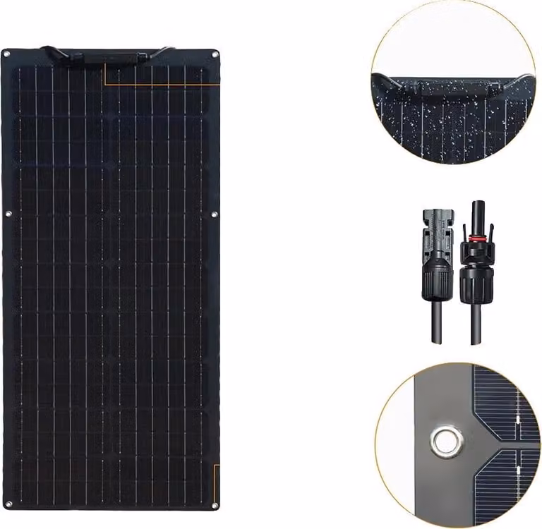 Pannello solare flessibile, silicio monocristallino, alta efficienza, installazione versatile, 19,8 V 50 W A