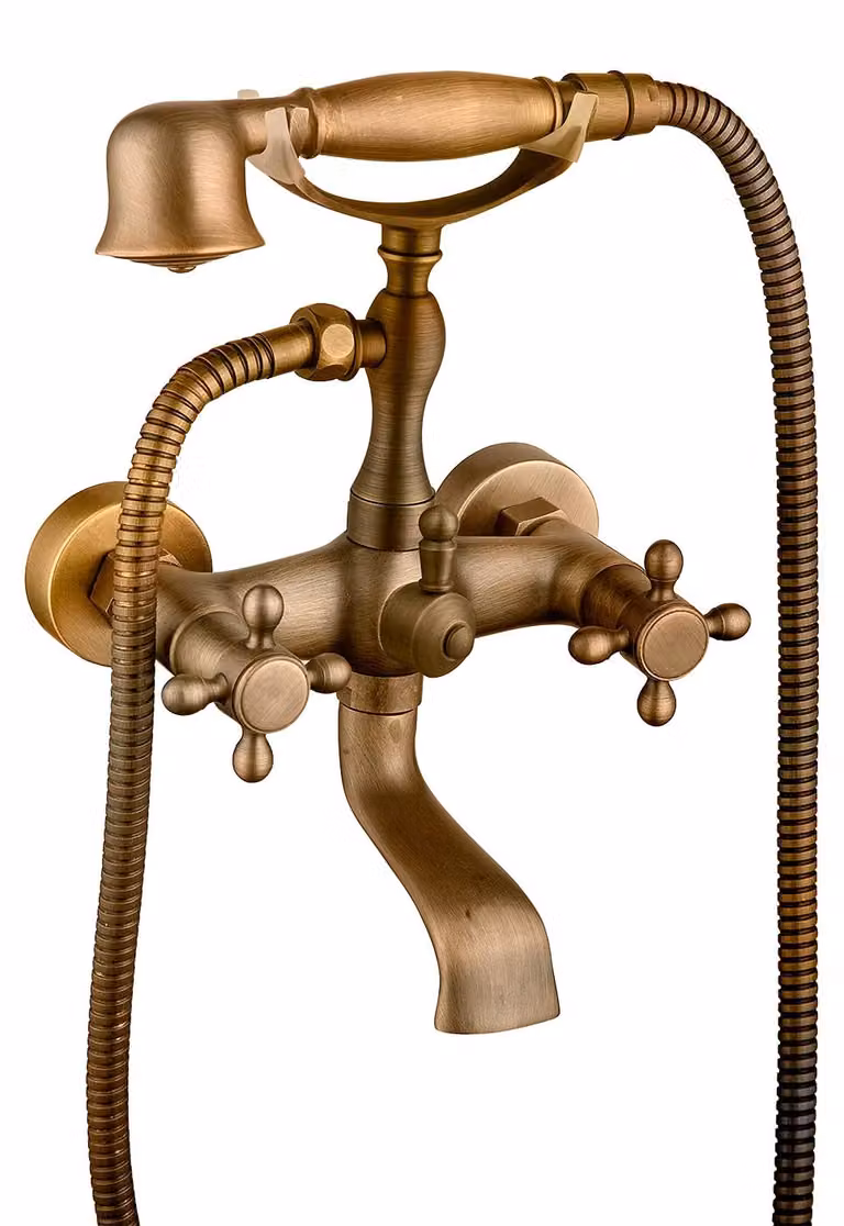 Miscelatore per vasca da bagno, serie Almendro, 1 pezzo, bronzo, codice prodotto GCB004