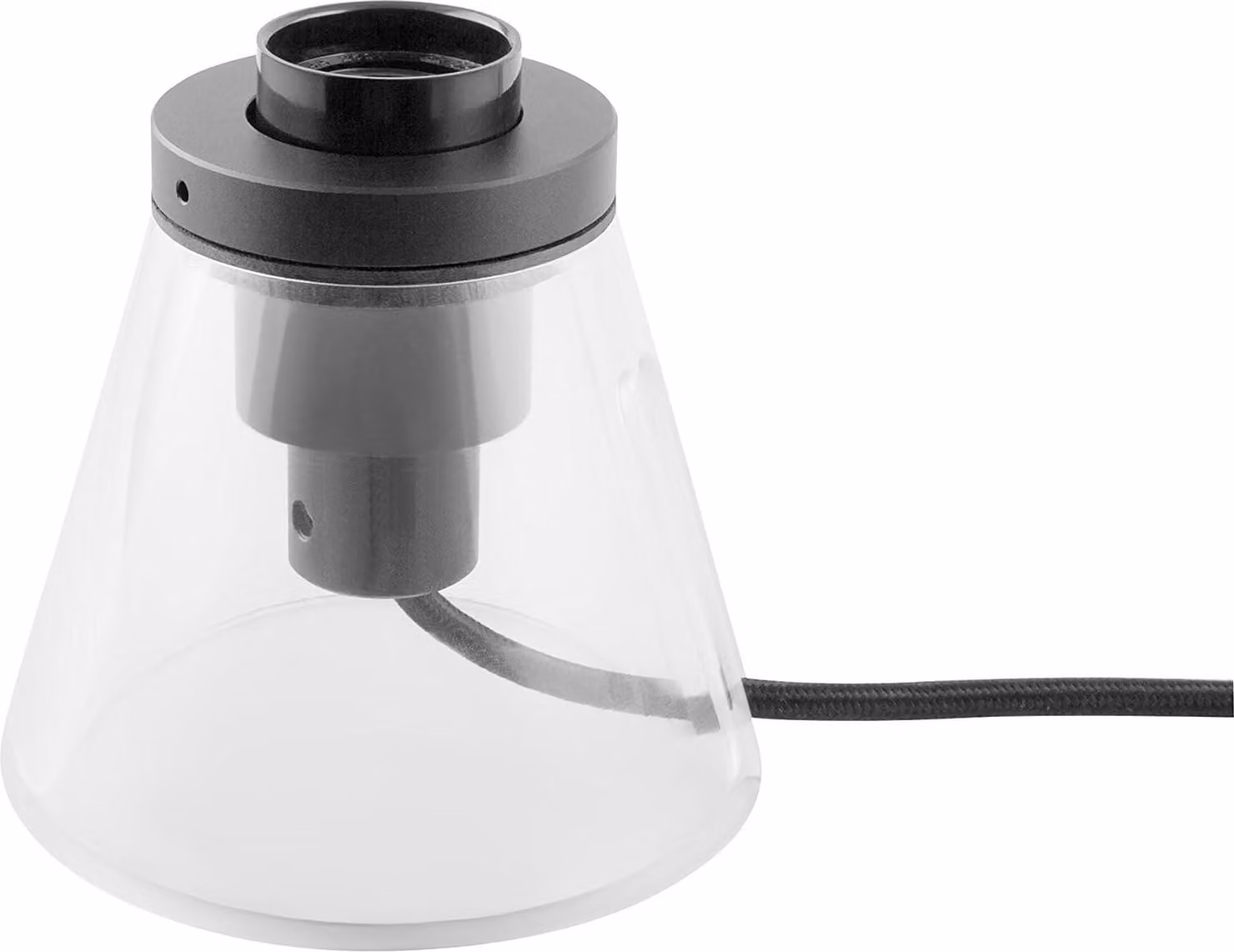 Osram Vintage 1906 Table Black Lampada da tavolo nera E27 Ø 12 cm Vetro