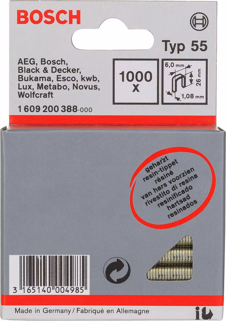 Bosch 1000 Lama per imbastitura 26/6 mm Custodia