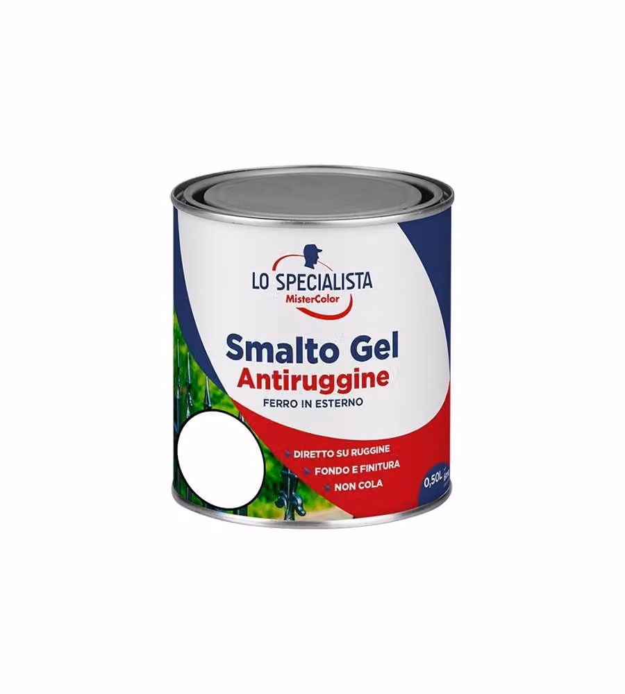 Smalto a solvente antiruggine Bianco 0,5 l