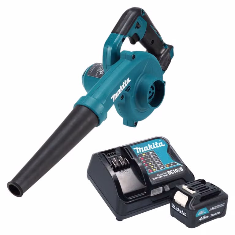 Makita UB 100 DSM1 Soffiatore a batteria 12 V max. + 1x batteria 4,0 Ah + caricabatteria