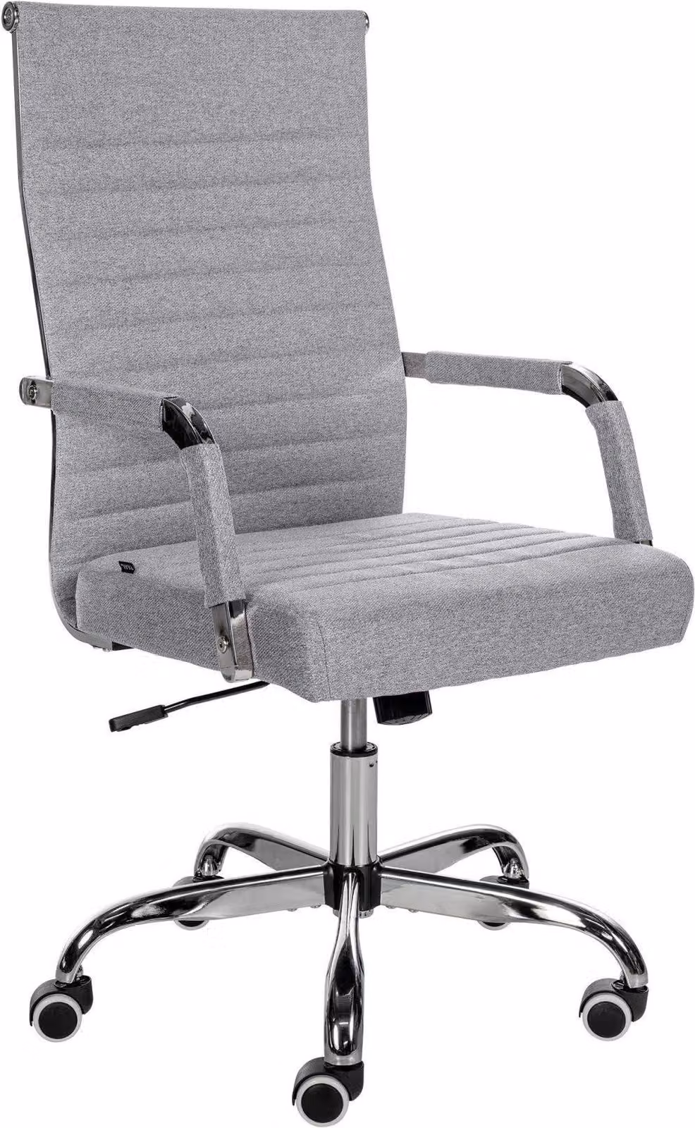 Sedia da ufficio ergonomica - Sedia da ufficio - regolabile in altezza, design confortevole | Colore: Grigio | Materiale: Polvere