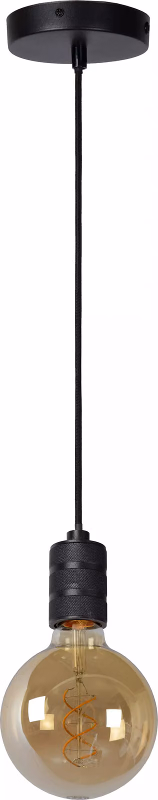 JOVA lampada a sospensione moderna nera 1xE27 60W Lucide