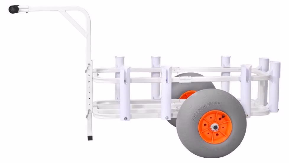 Carrello trasportabile pieghevole - Capacità di carico massima: 136 kg - Pneumatici inPoliuretanoda 13 pollici