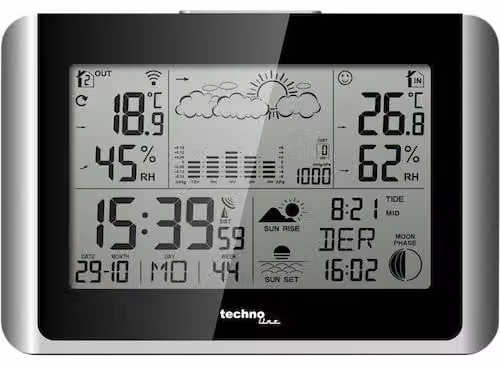 Technoline WS 6767 - stazione meteo wireless con fino a 3 trasmettitori da esterno