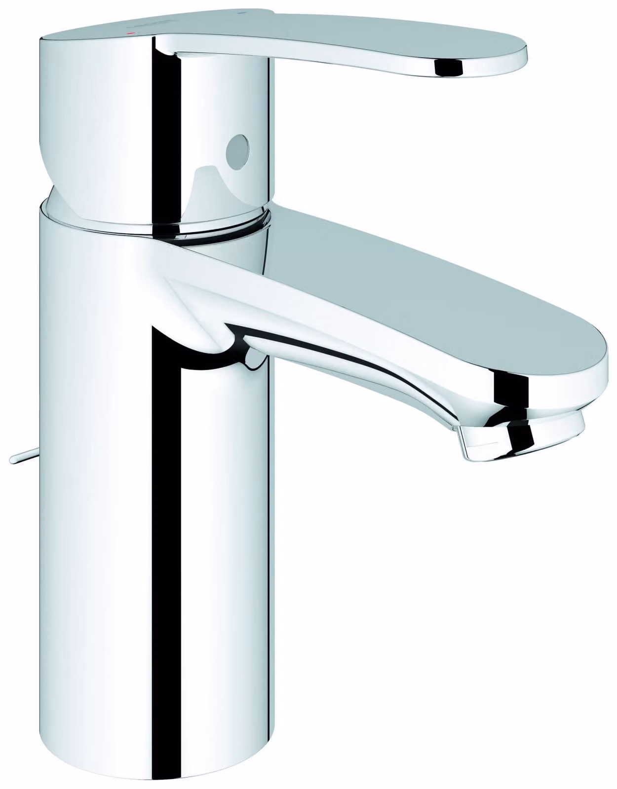 Grohe Eurostyle Cosmopolitan Mitigeur monocommandé pour lavabo, S-Size, saillie 102mm, chaînette escamotable, 3355720E, 3355720E