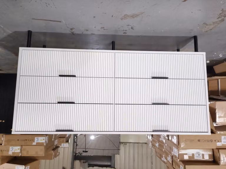 Comodino con cassetti, mobiletto laterale, versatile, capiente, colore bianco, realizzato in MDF/pannello truciolare di alta qualità