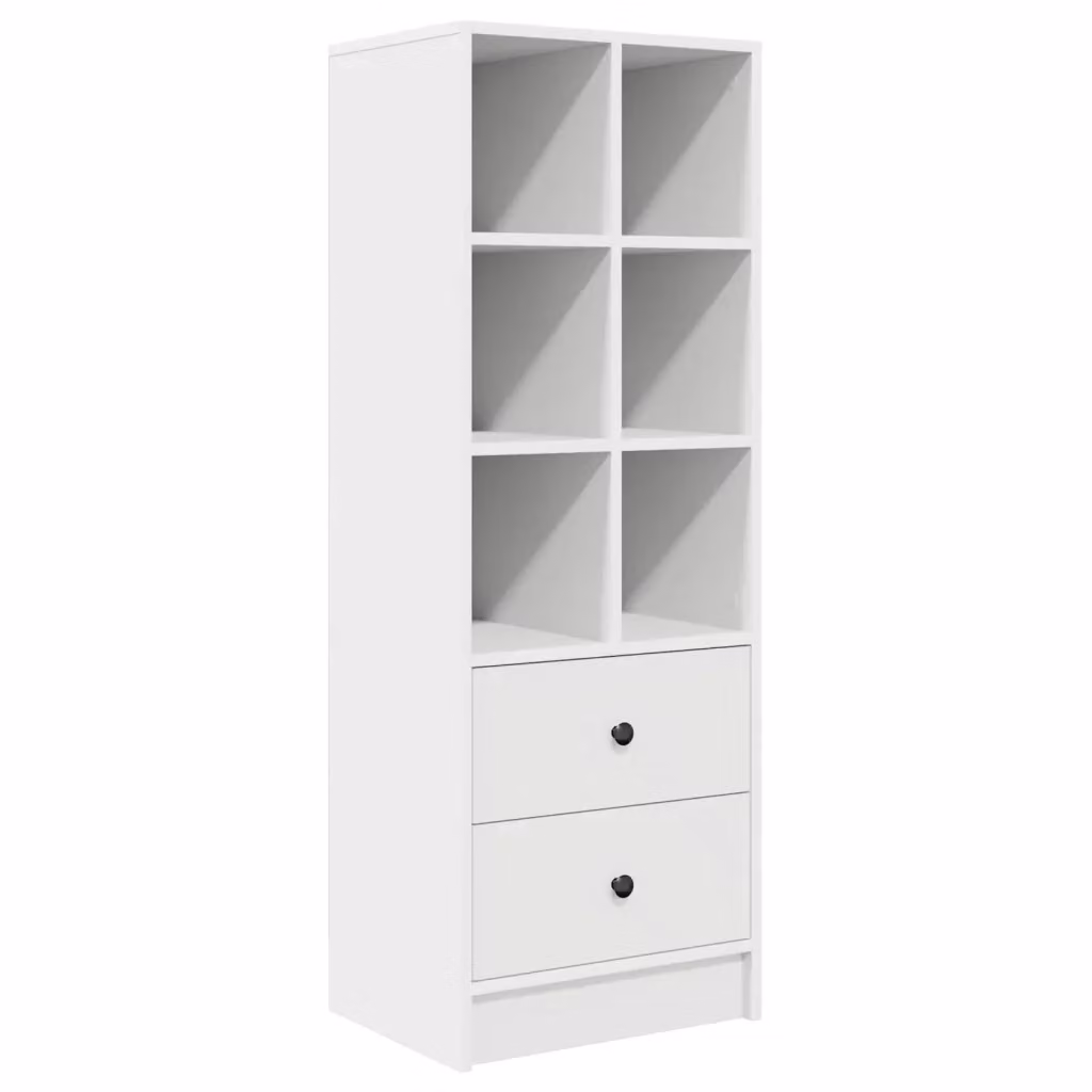 Credenza moderna vidaXL bianca con ante e cassetti L/P/H: 45,5 x 34 x 127 cm – 2