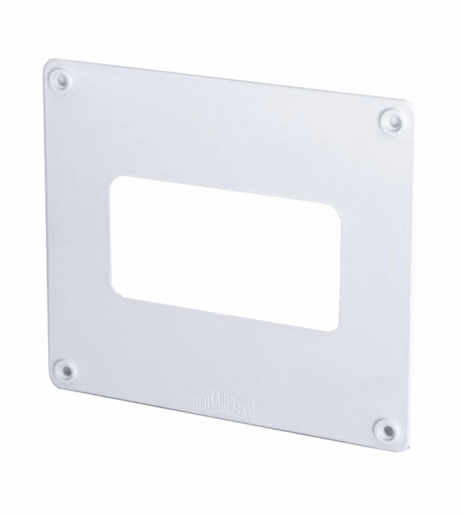 Copriforo Bianco 190x160 mm per Tubi 150x70 - 120x60 mm