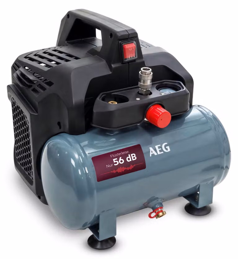 Compressore d'aria AEG KL6, capacità 6 litri, pressione 8 bar