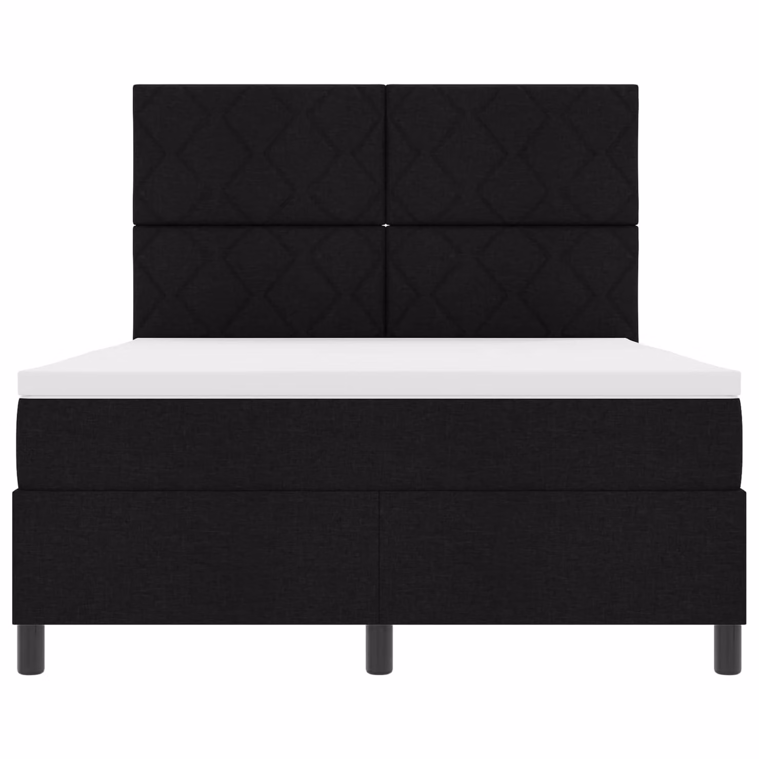 Letto a molle con materasso e illuminazione LED vidaXL, Nero, L/P: 160 x 200 cm – 1