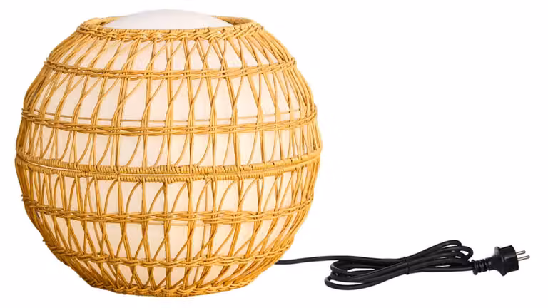 Lampada da esterno con paralume in rattan sintetico removibile, diametro 40 cm, attacco E27