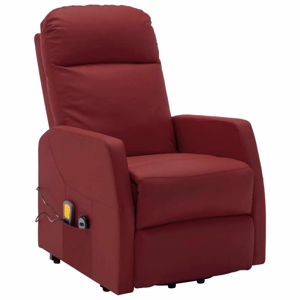 SYFAX™ Poltrona Alzapersona Rosso Vino Pelle finta