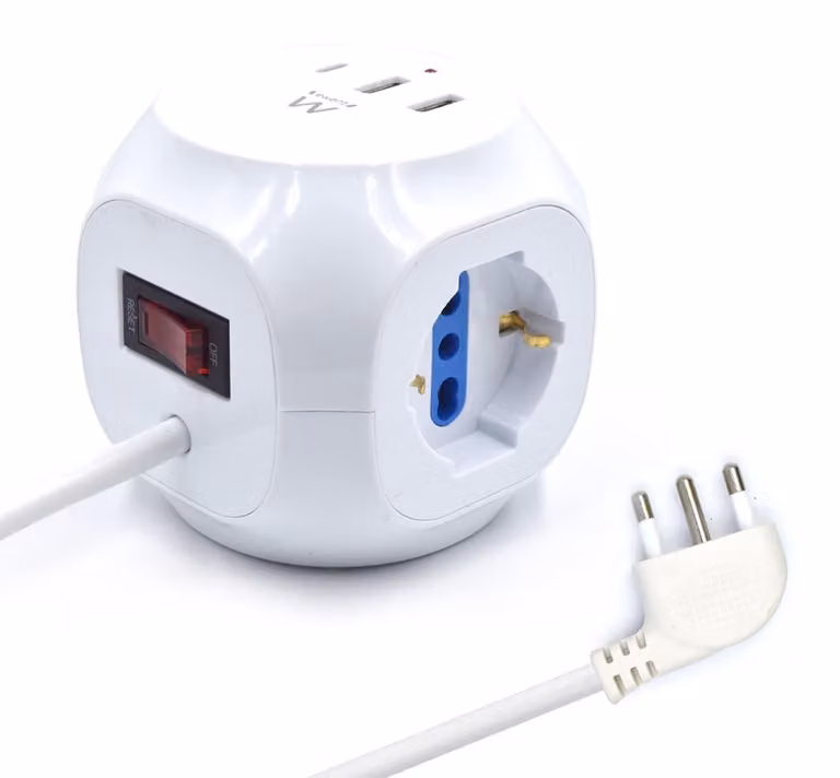 Ewent EW3860, 1,5 metri, per uso interno, tipo L, tipo L, angolato, 1 mm²