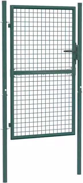 Cancello per Recinzione in Acciaio 100x150 cm Verde CFW6027824