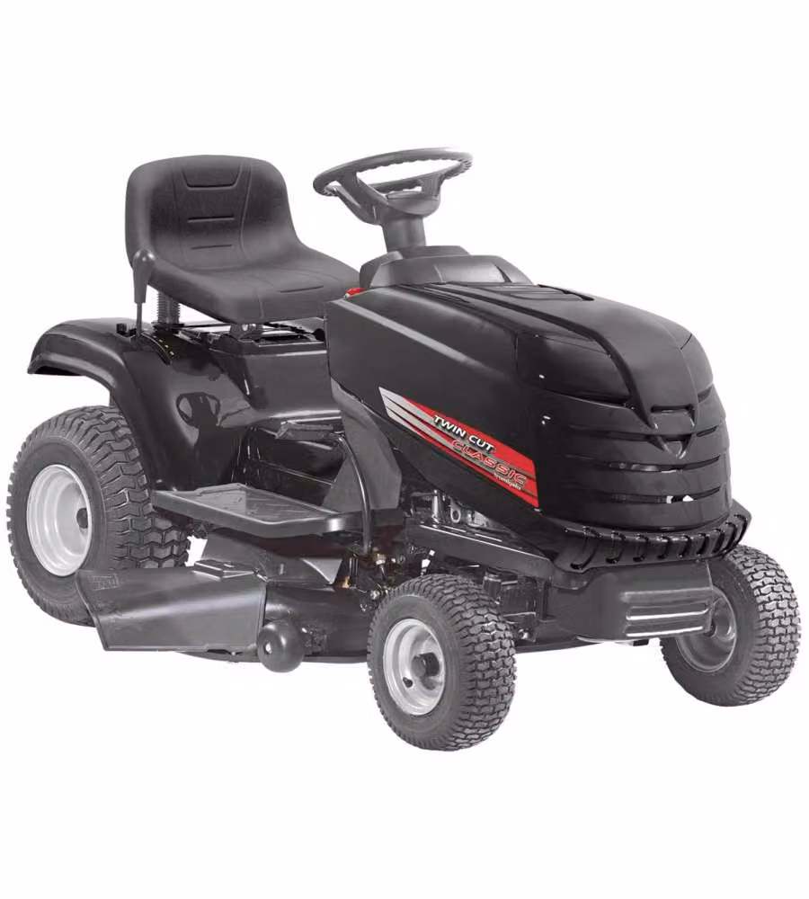 Trattorino Tagliaerba Alpina Twin Cut con Mulching e Scarico Laterale, Colore Nero – 1