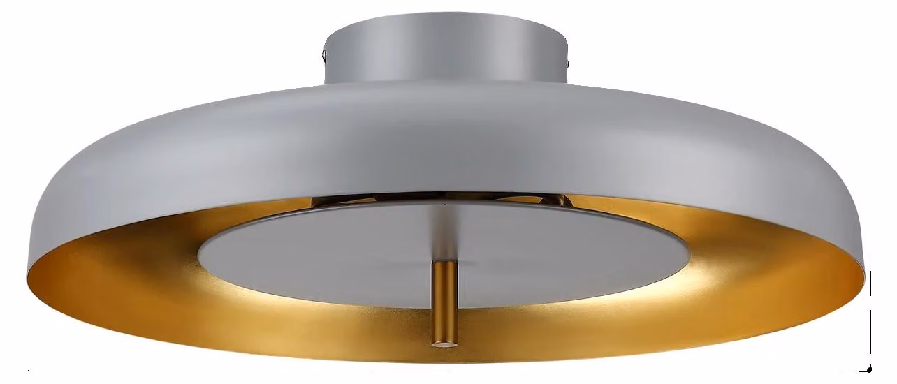 Lampada a soffitto, design moderno, versatile per ambienti interni, GRIGIO SCURO