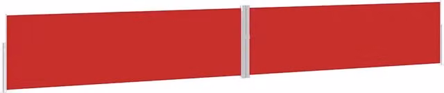 Tenda laterale retrattile per patio DESIGN IN in poliestere e acciaio, colori rosso e grigio, L: 1200 cm, H: 170 cm – 1