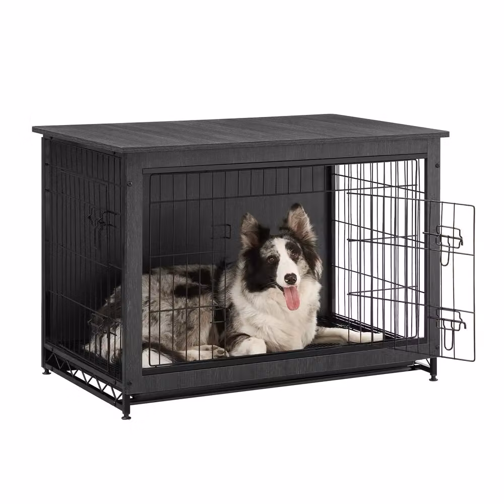 GGabbia per Cani Mobile Tavolino, Nero Inchiostro