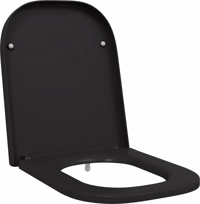 Sedile del WC Nero 47,5 x 35 x 3,6 cm Duroplast