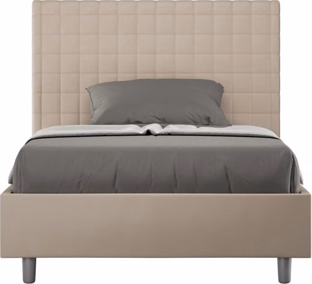 Letto Singolo 80x200 cm con Rete Sunny Tortora