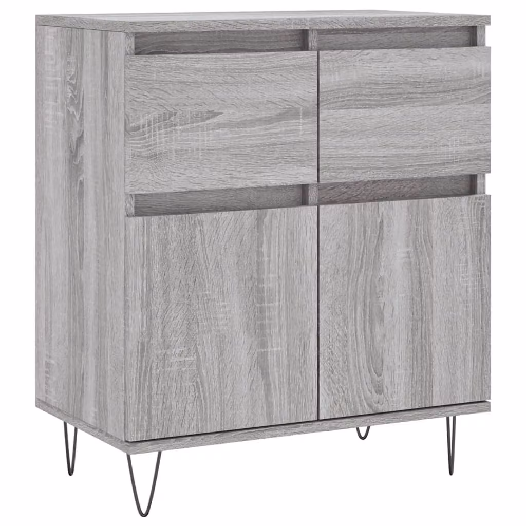 Credenza Grigio Sonoma 60x35x70 cm in Legno Multistrato