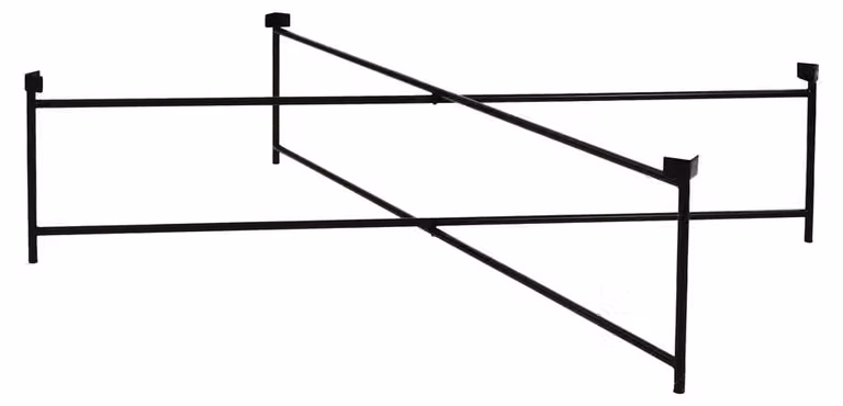 Tavolino da divano Pomax Palace, nero, dimensioni: 118 cm di lunghezza x 80 cm di larghezza x 35 cm di altezza