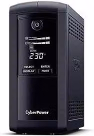 CyberPower VP1000EILCD Gruppo di Continuità (UPS) a Linea Interattiva 1 kVA 550 W Nero con 6 Prese AC e Connettività USB/Ethernet