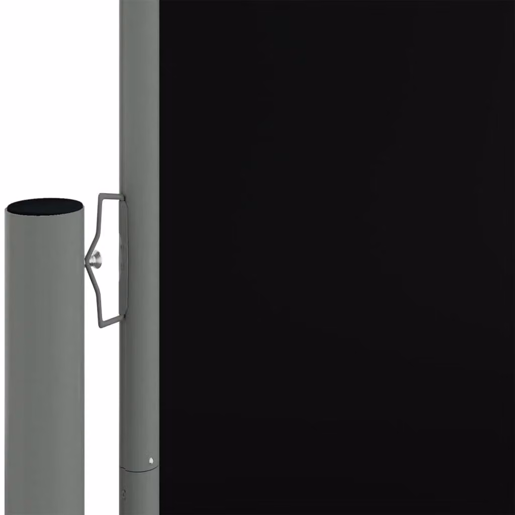 Tenda da sole laterale retrattile con schermo protettivo per patio e giardino in poliestere e alluminio, colore nero, L: 600 cm, H: 200 cm – 2