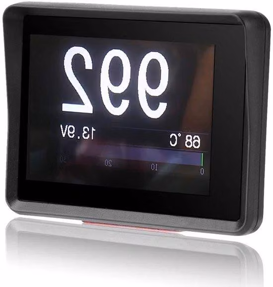 Multimetro digitale con display nero per auto