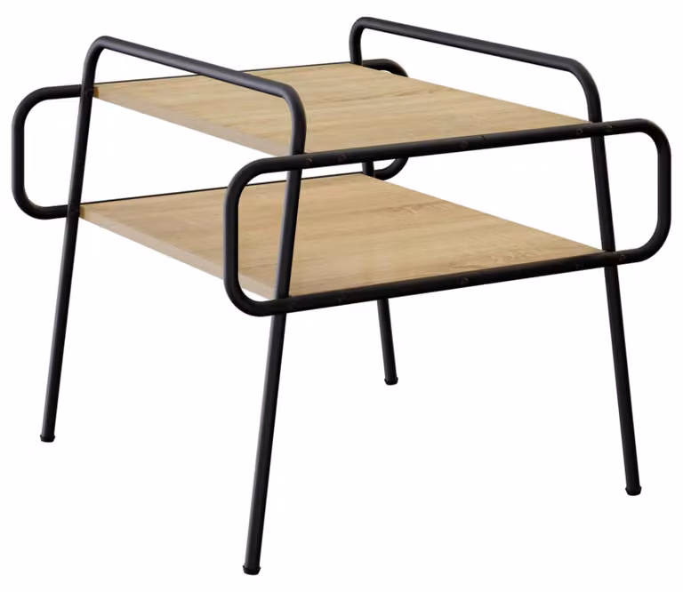 Tavolino da caffè in legno effetto Sonoma, dimensioni 60 x 60 x 51 cm