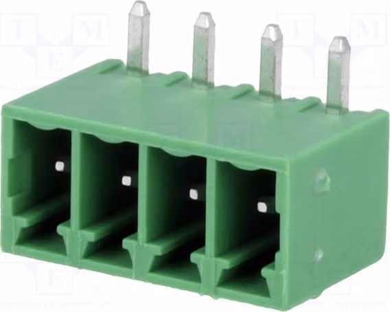 2 x Profilo di chiusura disattivabile, con 4 connettori da 3,5 mm ad angolo di 90°. Codice prodotto: 15EDGRC-3.5-04P-14 Tr