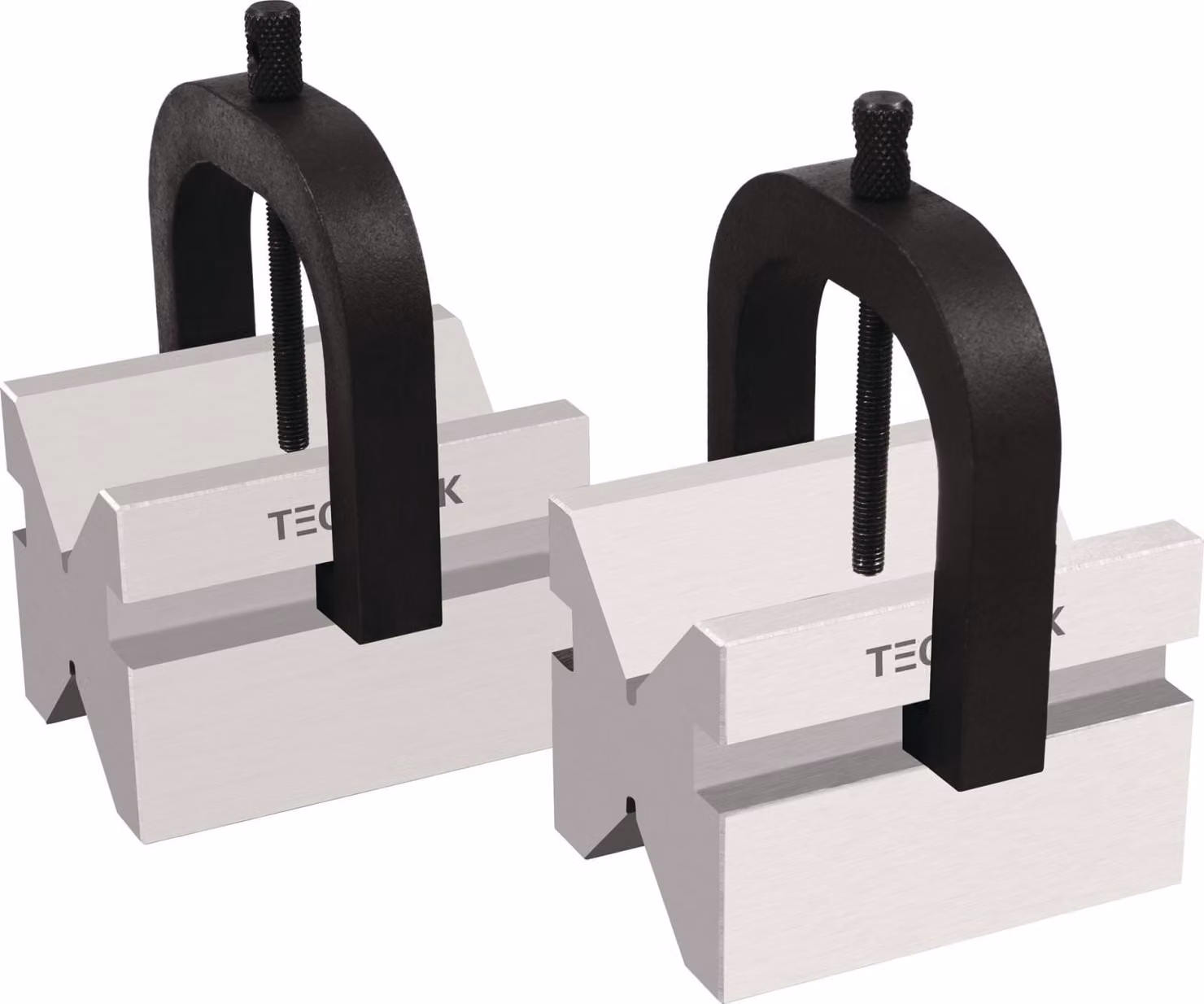 Coppia di prismi doppi per 5-50 mm, acciaio, L75xL55xH55 mm, tolleranza 0,004 mm