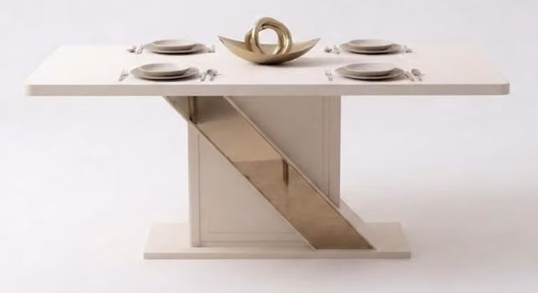 Esstisch Weiß Modern Exklusiv Hochwertig Zeitlos Esszimmer