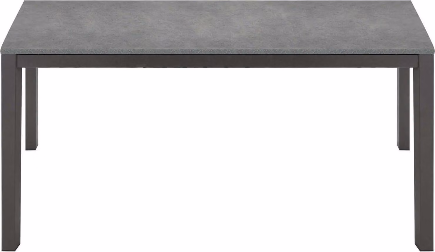 Milani Home - tavolo da pranzo allungabile 160-220 x 90 cm, rovere grigio, struttura in acciaio