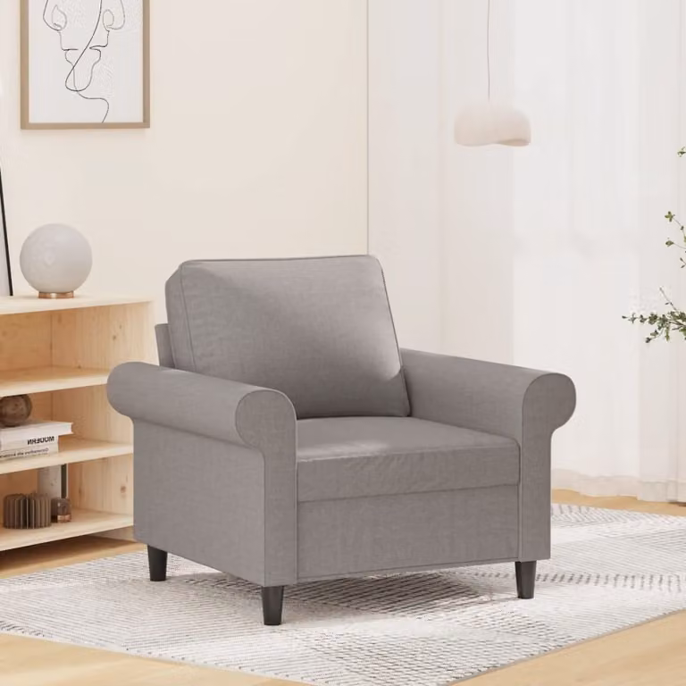 Maison Exclusive - Poltrona Grigio chiaro 60 cm Tessuto
