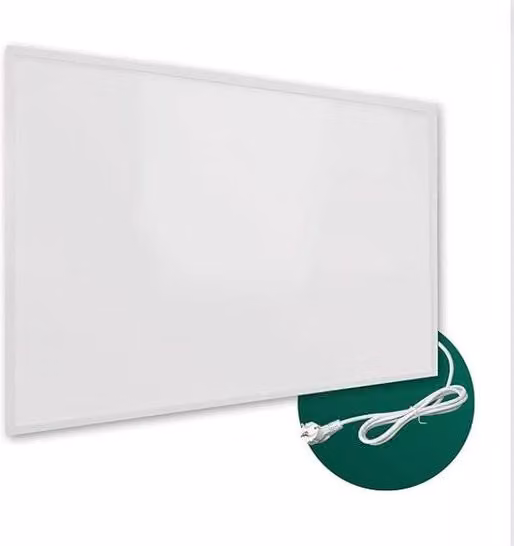 Pannello a Infrarossi per la Stanza da Bagno 900W - Riscaldamento a Infrarossi Efficace per la Stanza da Bagno Anti-Formicolante & Anti-Schiumoso - Pannello a Infrarossi Trasportabile o Montaggio a Parete