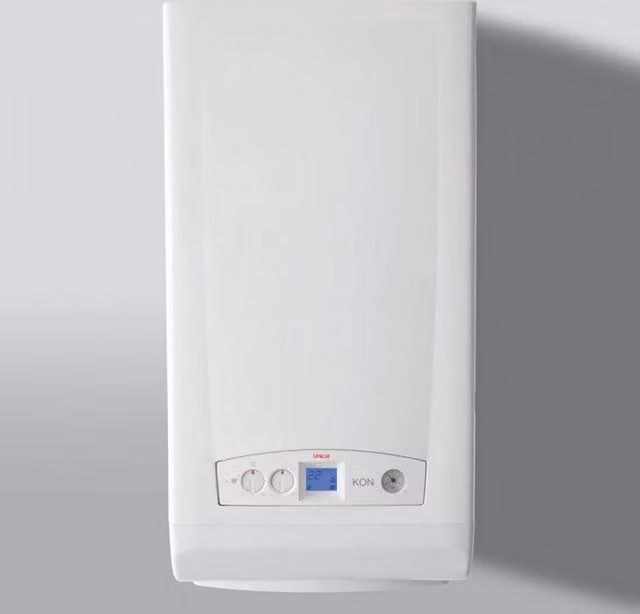 Caldaia a Condensazione Unical Kon M C28 Metano con Kit Scarico Fumi in Acciaio Inox e Alluminio Bianco