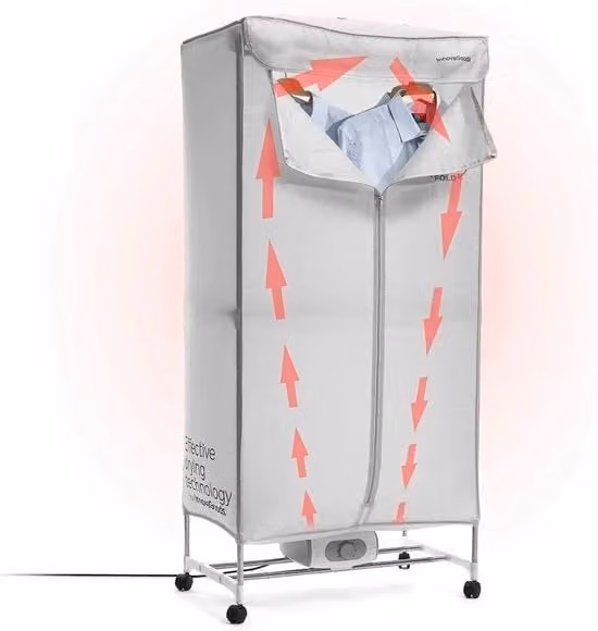 Asciugatrice elettrica - rapida, spazievendente - 1 pezzo - bianco - 1000 W